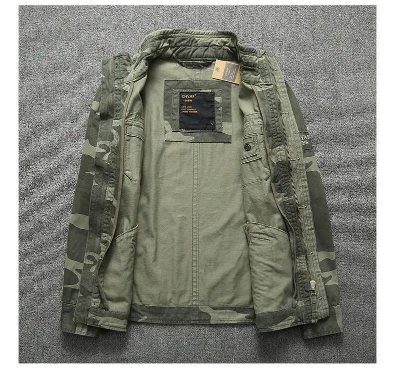 Signature Tunica Green Denim Cargo Jacket 10