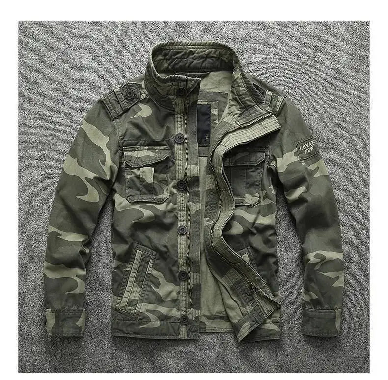 Signature Tunica Green Denim Cargo Jacket 7