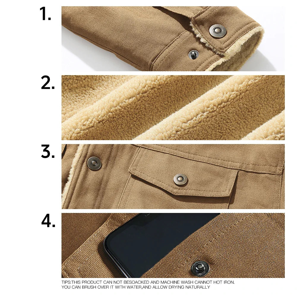 Signature Tunica Men's Faux Shearling Lined Parka Warm Winter Coat 5