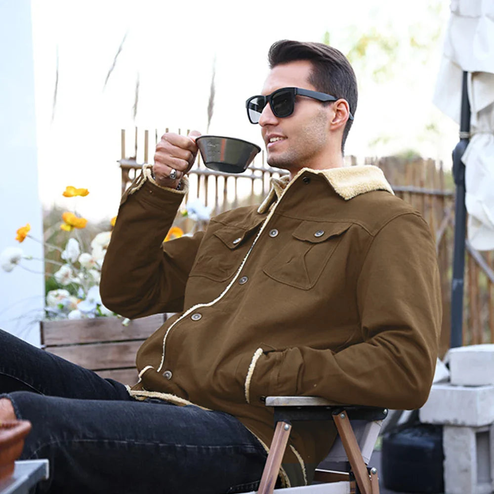 Signature Tunica Men's Faux Shearling Lined Parka Warm Winter Coat 7