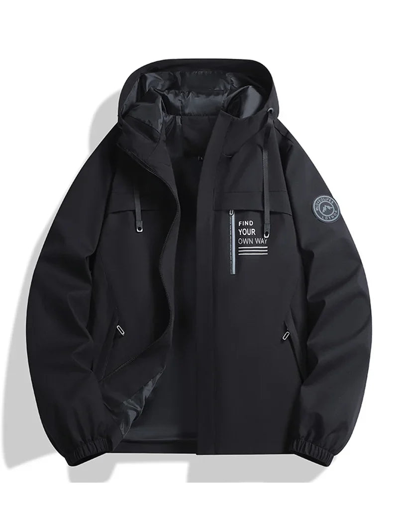 Signature Tunica Men's Lightweight Windbreaker Hooded Zip-Up Jacket for Hiking 9