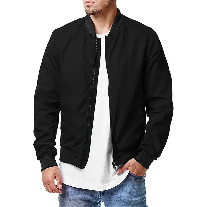 Signature_Tunica_Men_s_Lightweight_Windproof_Spring_Casual_Green_Jacket Black