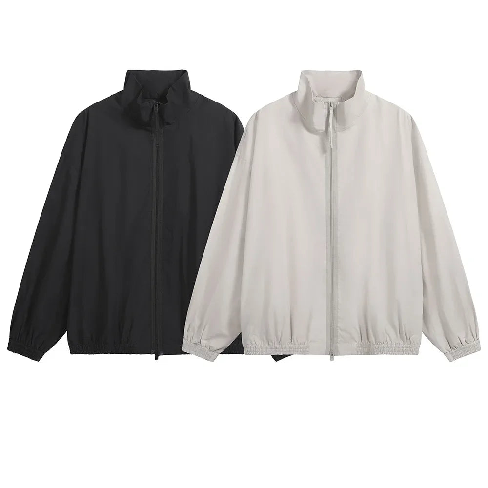 Signature Tunica Men's Loose Fit Streetwear Embroidery Stand Collar Coat Jacket lates