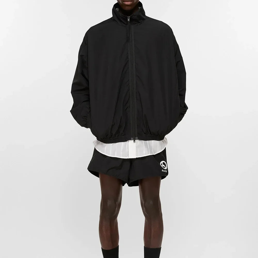 Signature Tunica Men's Loose Fit Streetwear Embroidery Stand Collar Coat Jacket new