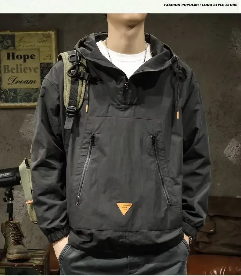 Signature Tunica Men's Style Half-Zip Hooded Outdoor Workwear buy Jacket in Banglore