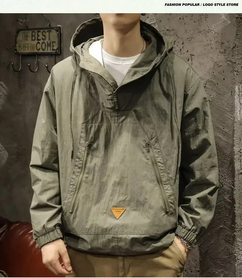 Signature_Tunica_Men_s_Style_Half-Zip_Hooded_Outdoor_Workwear_buy_Jacket_in_chandigard