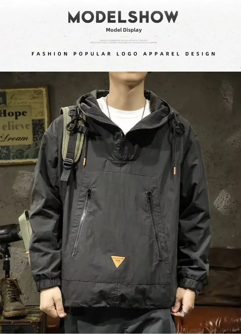 Signature Tunica Men's Style Half-Zip Hooded Outdoor Workwear buy Jacket in delhi