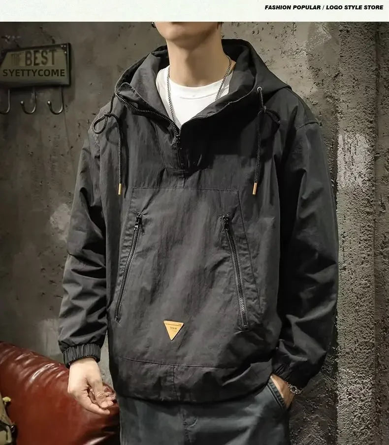 Signature_Tunica_Men_s_Style_Half-Zip_Hooded_Outdoor_Workwear_buy_Jacket_in_mumbai