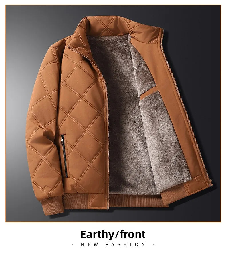 Signature Tunica Men's Thick Warm Parker Checkered Cotton Jacket in Gurgao