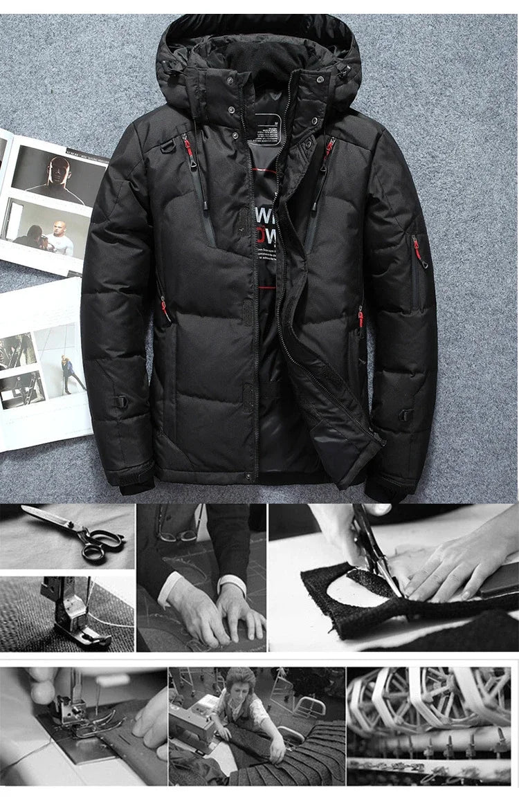 Signature Tunica Men's Thin Tactical Windbreaker Hooded Field Mixx Jacket black 