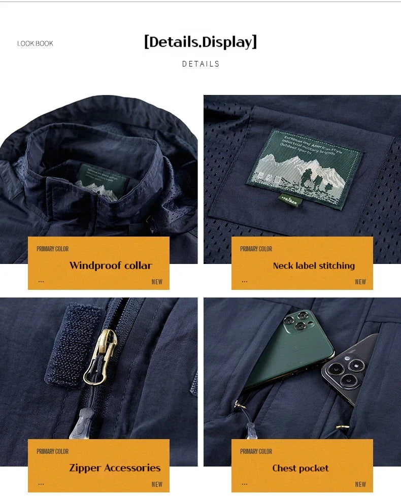 Signature Tunica Men's Waterproof Windbreaker & Autumn Workwear & Fishing Jacket 12