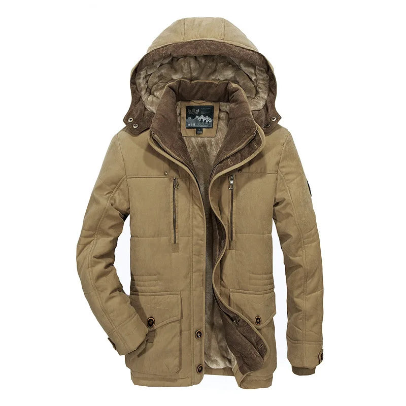Signature Tunica Men's Winter Parka Thicken Warm Hooded Cargo GJacket 