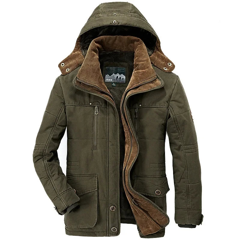 Signature Tunica Men's Winter Parka Thicken Warm Hooded Cargo Jacket
