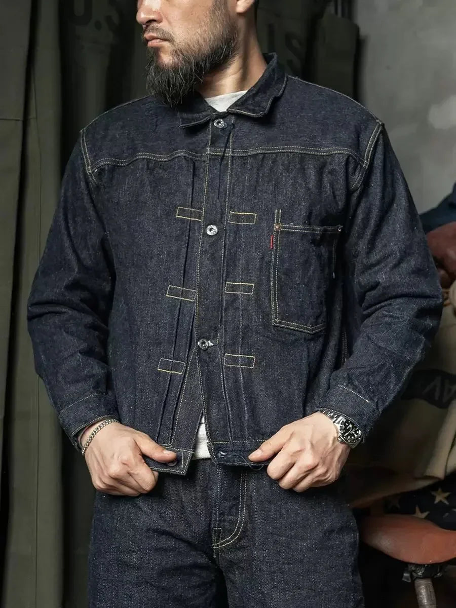 Signature Tunica Winter Men's Raw Selvedge Denim Jacket in Delhi